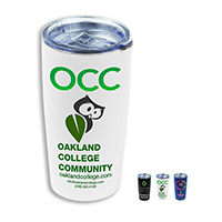 20 oz Powder Coated Double Wall Insulated Stainless Steel Tumbler